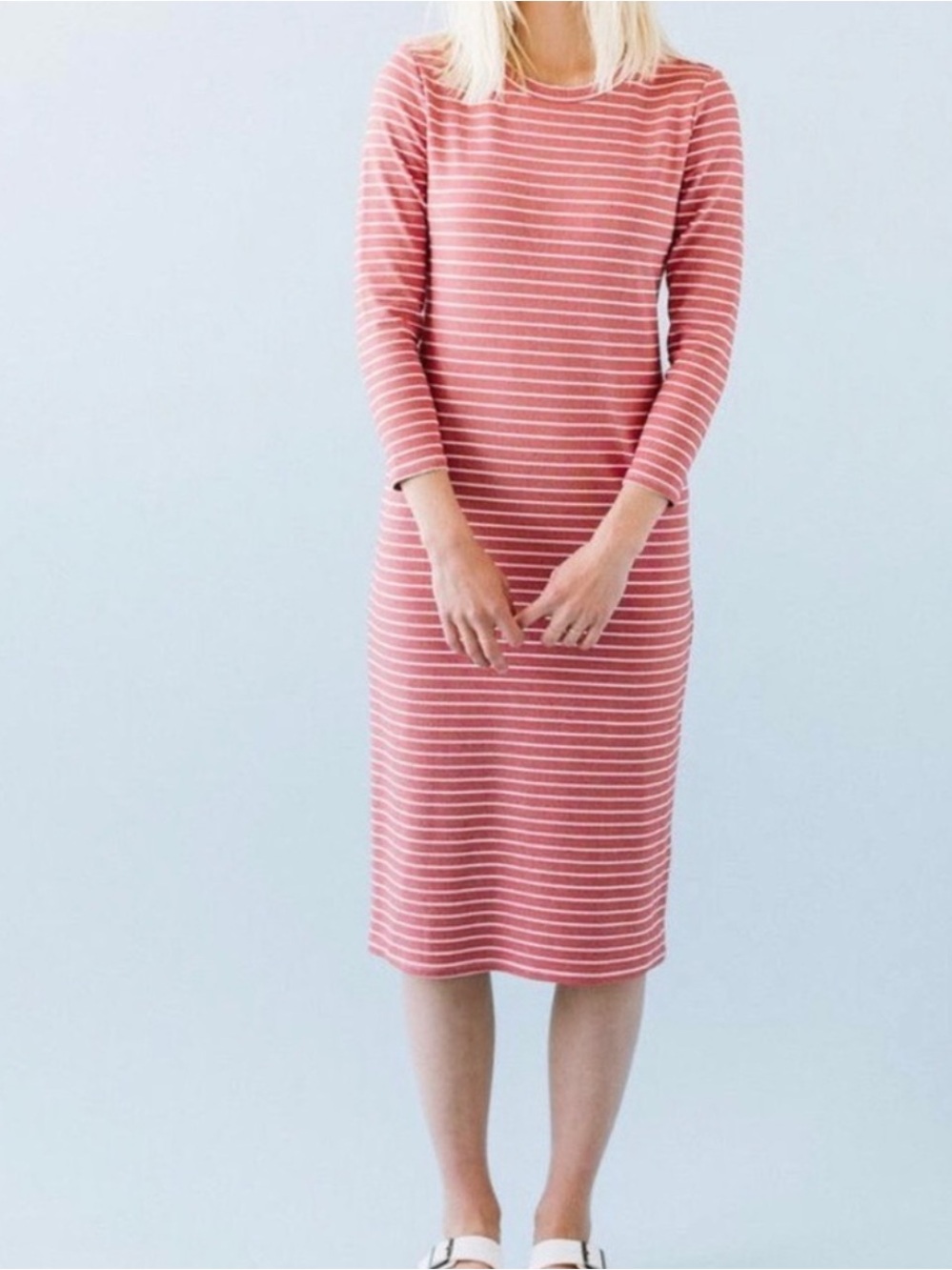 SONNET JAMES Reese Red Striped Play Dress - Size XL
